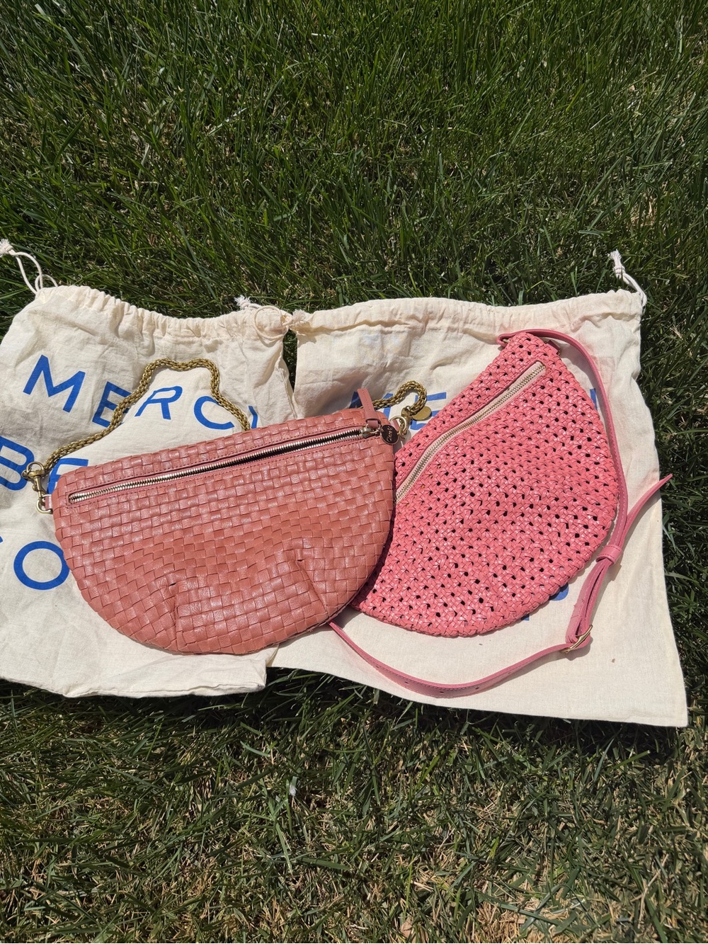 Not for Sale - Clare V. Color Comparison Rose Clay & Petal